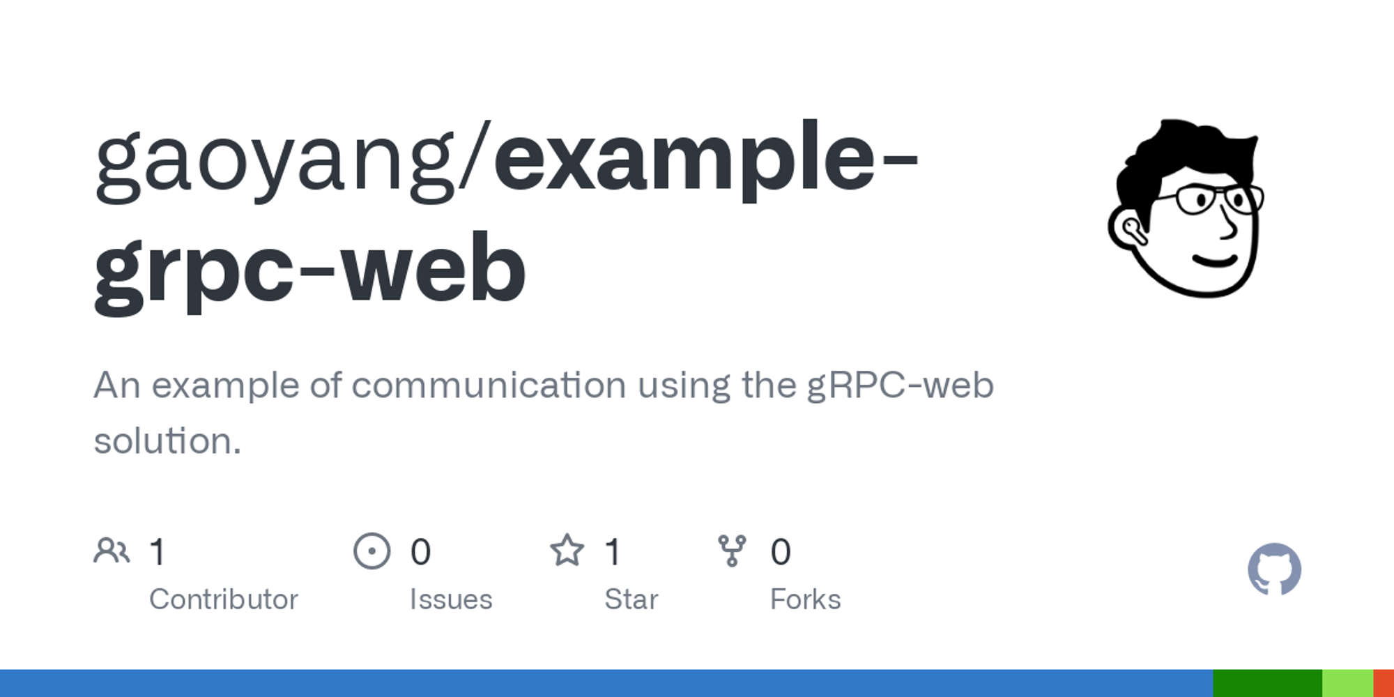 GitHub - gaoyang/example-grpc-web: An example of communication using the gRPC-web solution.